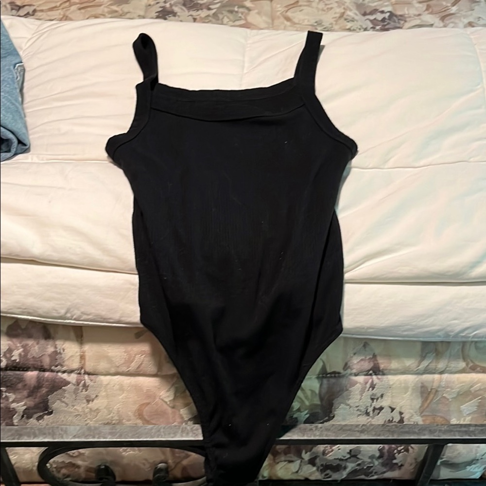 American Eagle Outfitters Black Bodysuit One Piece